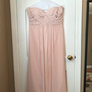 Bill Levkoff 479 Pleat Twist Long Bridesmaid Dress